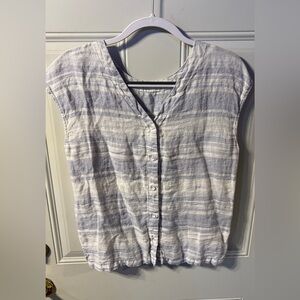 Casual Striped Button Down Shirt